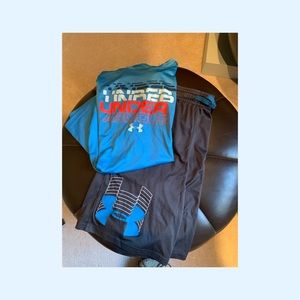 Under Armour shirt and shorts Set